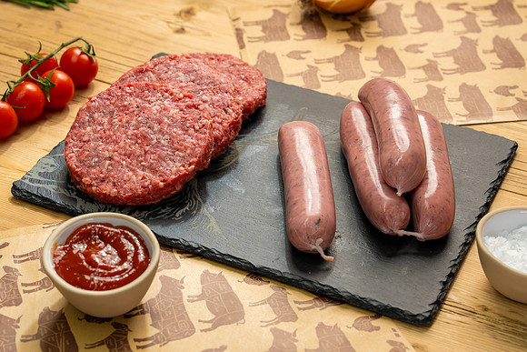 Eton burgers and Windsor pork sausages 2