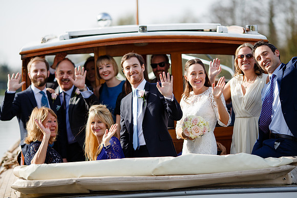 Fringilla wedding, credit The Boat Hire Company