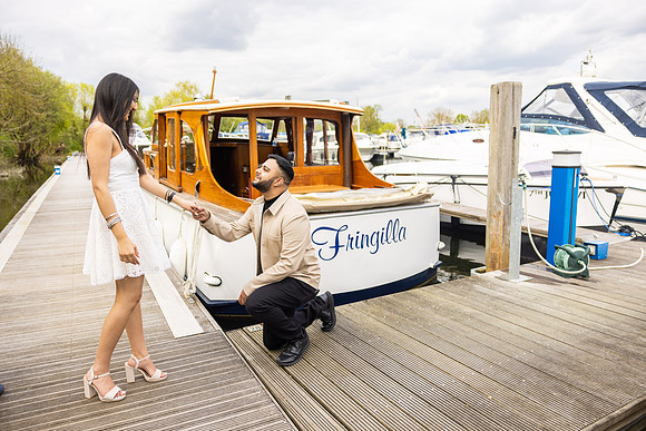 Fringilla Engagement, credit The Boat Hire Company
